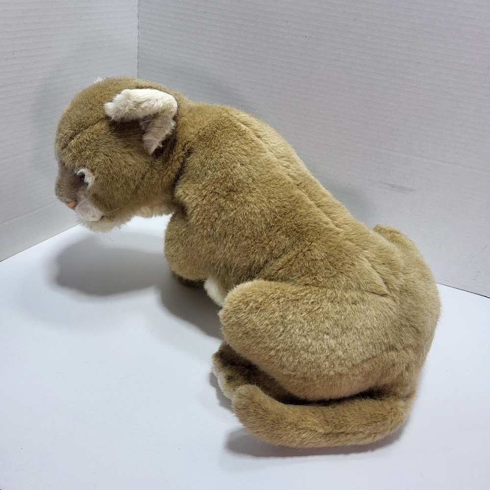 Vintage 1983 Avanti 18" African Lion Cub Stuffed Plush Cat Toy Hand crafted - Picture 5 of 10